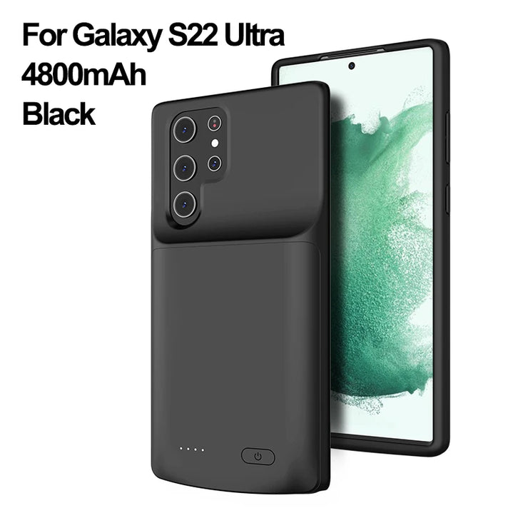 Samsung Battery Charger Case for S24 S23 S22 S21 S20 Ultra and Plus Models