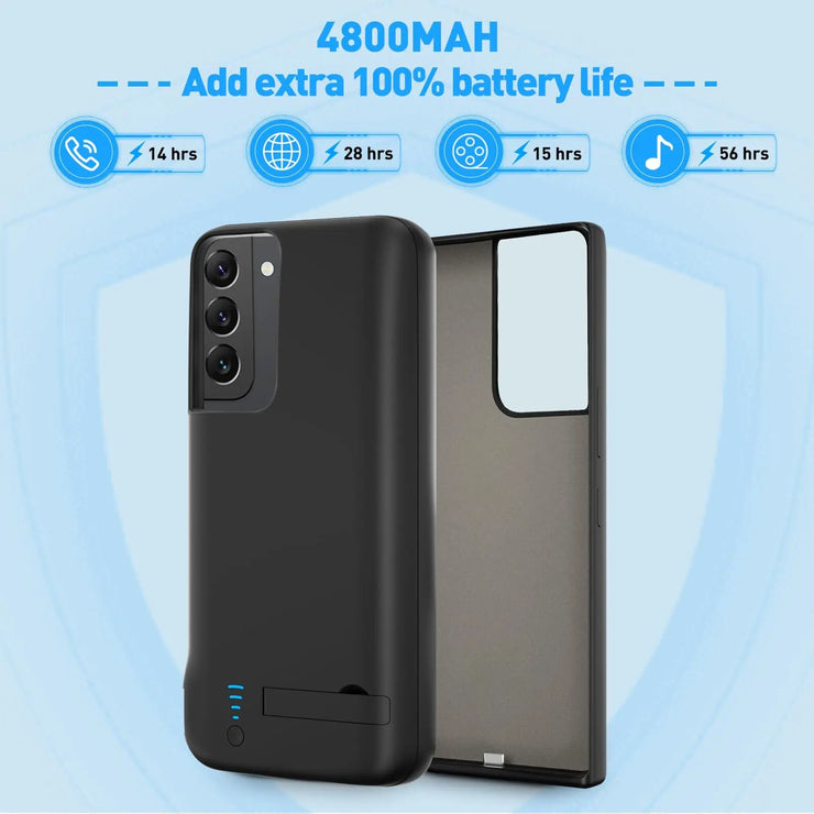 Samsung Battery Charger Case for S24 S23 S22 S21 S20 Ultra and Plus Models