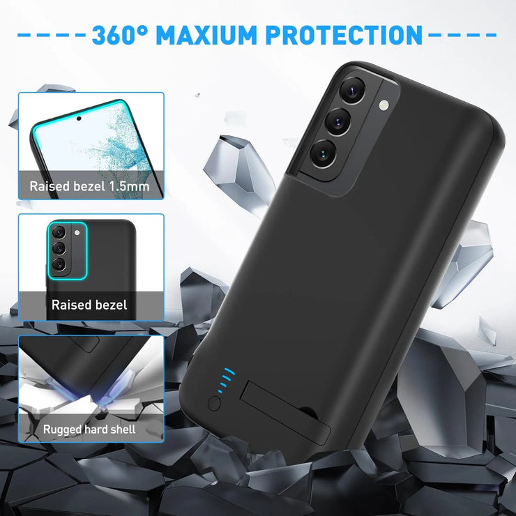 Samsung Battery Charger Case for S24 S23 S22 S21 S20 Ultra and Plus Models