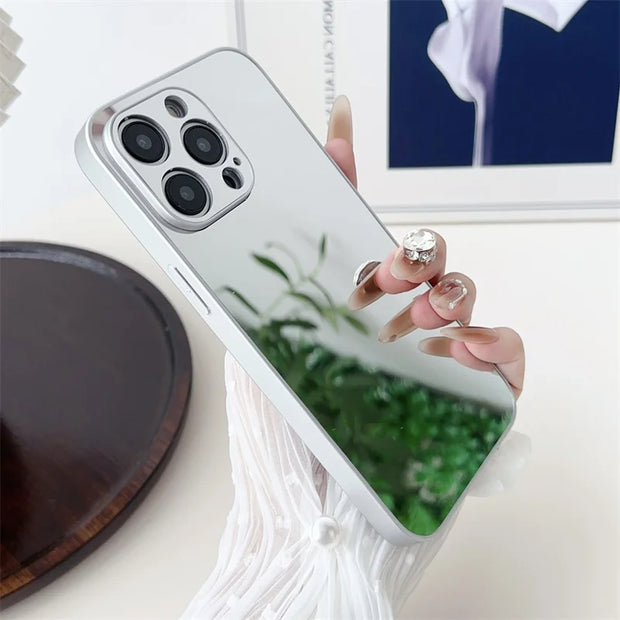 Luxury Make up Mirror Phone Case for Iphone 13 14 15 16 All Models Pro Max plus Shockproof Case